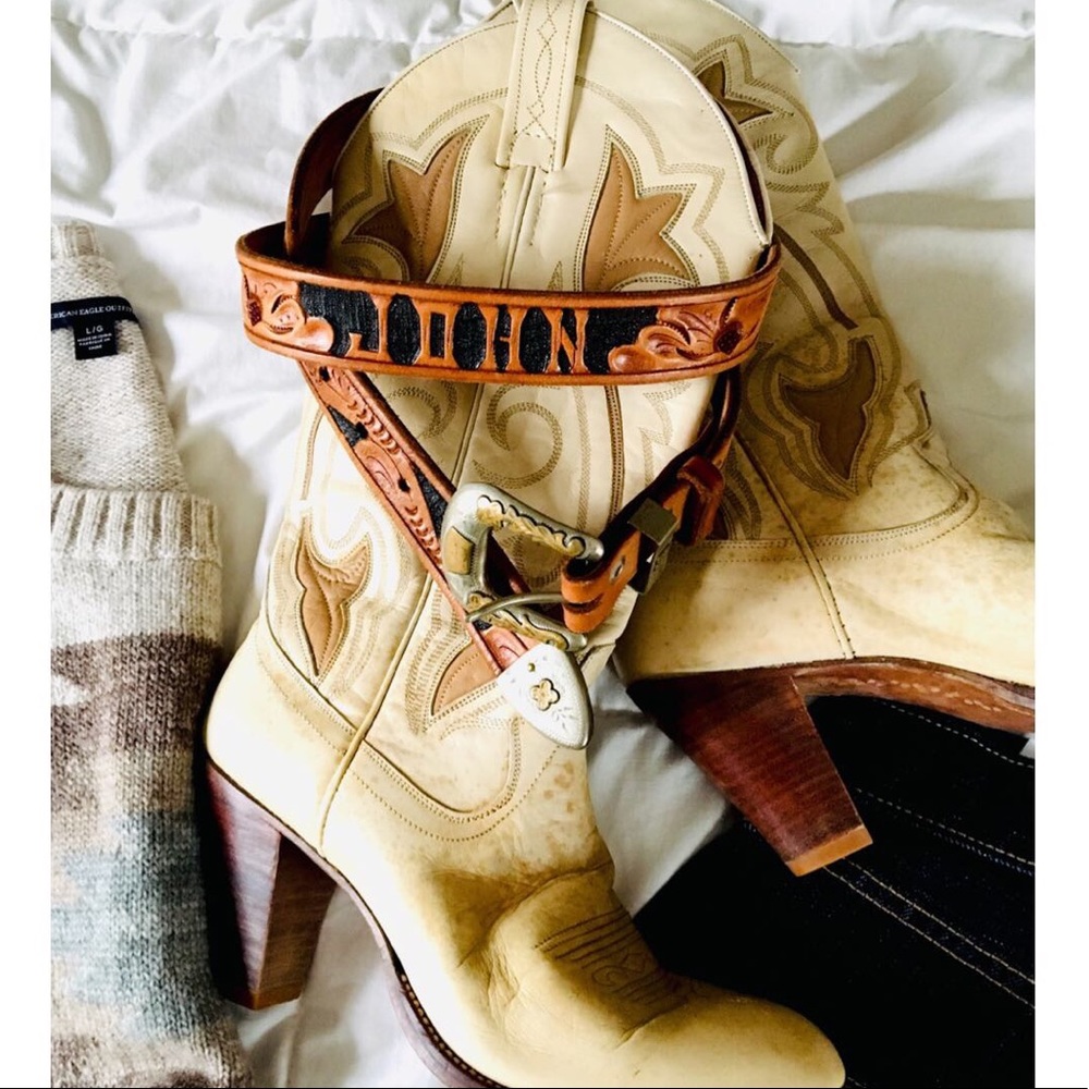 Vintage leather belt